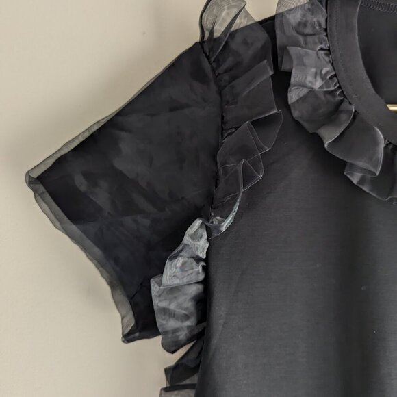 Noir Kei Ninomiya Tulle Ruffle T-Shirt - Picture 9 of 15